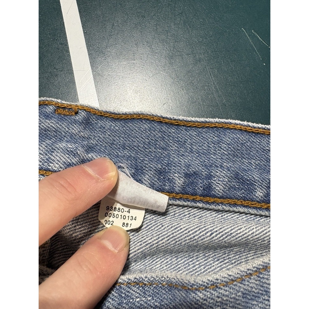 Vintage 80s Levi's 501 Button Fly Denim Jeans Straight Leg 38x30 Mint Condition - Picture 7 of 16